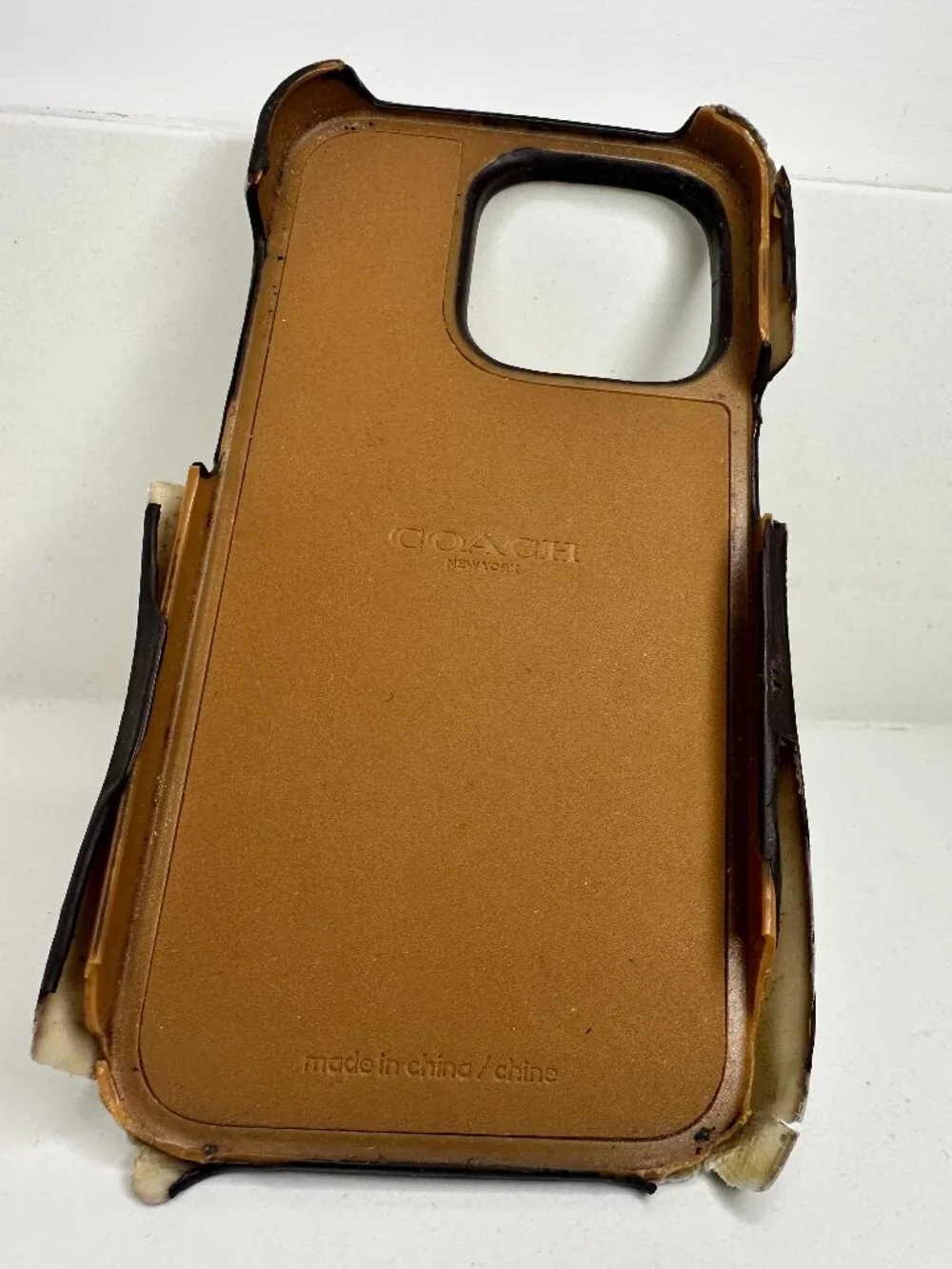 Coach iPhone 14 Pro Signature Case With Box AS IS